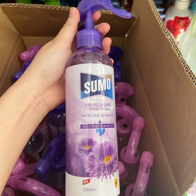 Xịt phòng nước hoa sumo hương chanette tím 350ml