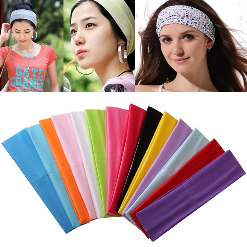Băng đô thể thao co giãn thấm hút mồ hôi bảo vệ trán dành cho nam nữ