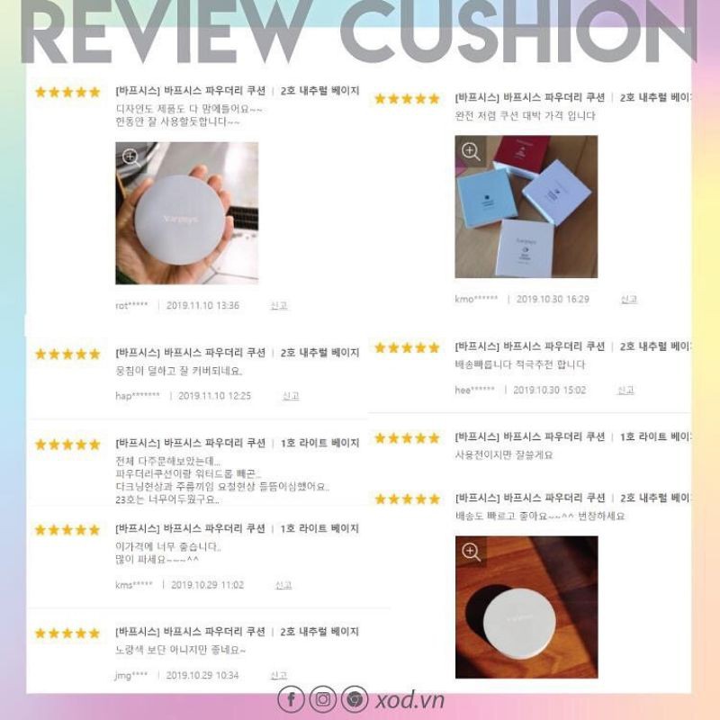 Cushion Varpsys Hàn Quốc - Săn Sale Date t4-5/2021 | BigBuy360 - bigbuy360.vn