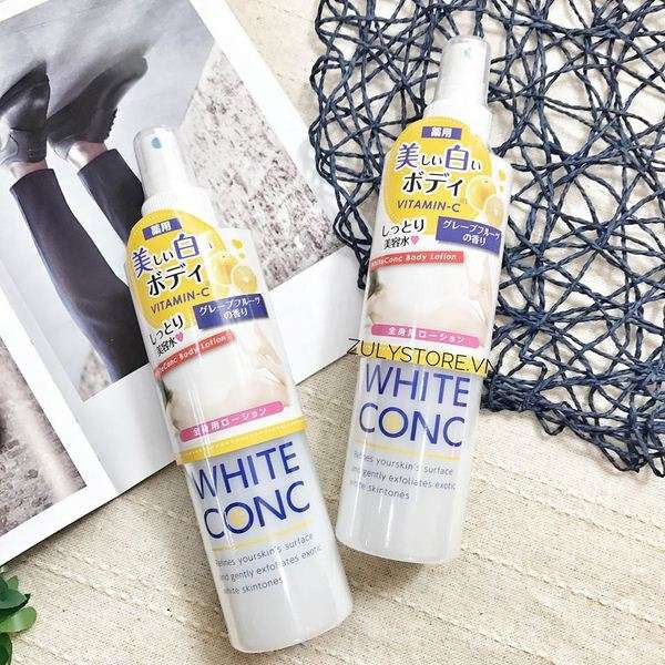 Xịt Dưỡng Trắng Da White Conc Body Lotion Vitamin C 245ml