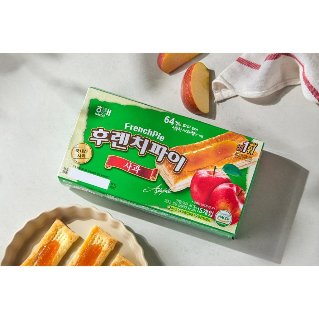 [HAITAI] BÁNH NƯỚNG PHỦ MỨT TÁO KIỂU PHÁP 192G - [해태] 후렌치파이 사과 192G