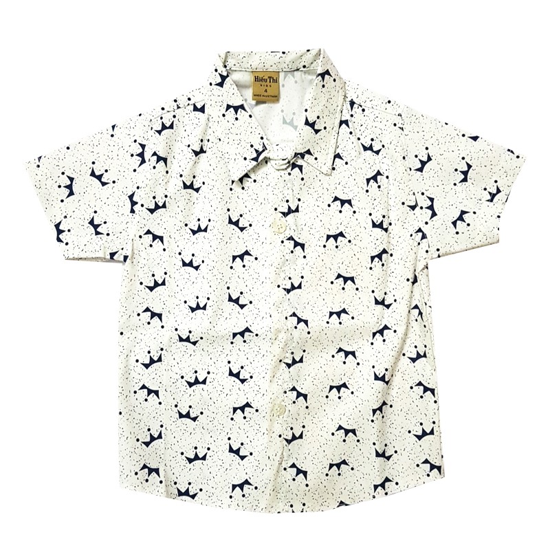 Áo sơ mi bé trai nhiều màu chất sơ mi kaki co giãn mẫu và màu ngẫu nhiên size từ 7-33kg