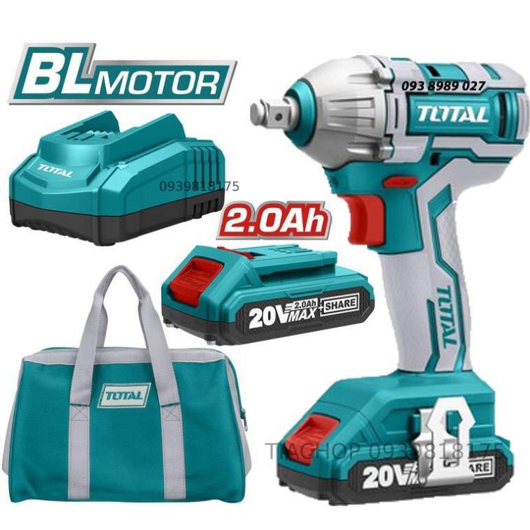 Máy siết bulong dùng pin 20V không chổi than TOTAL TIWLI2001