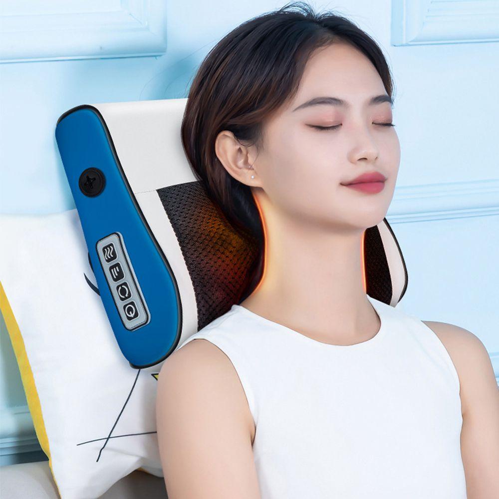 Gối Massage Thư Giãn Toàn Thân Chạy Điện Giúp Thư Giãn Lưng Cổ Và Chân