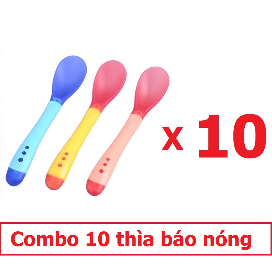 Combo 10 Thìa Báo Nóng Cho Bé Ăn Dặm