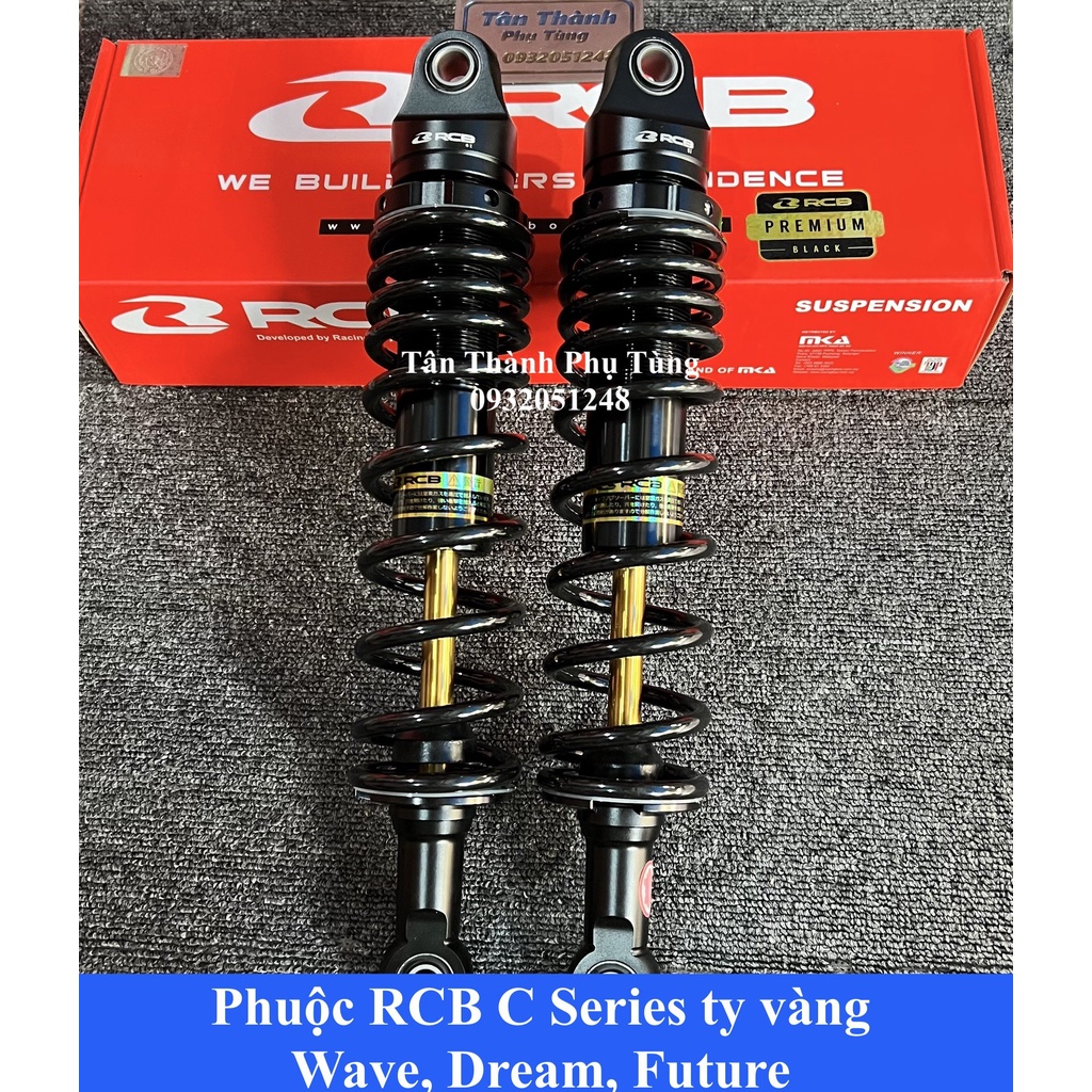 Phuộc RCB C ty vàng Wave, Dream, Future chính hãng TanthanhPT