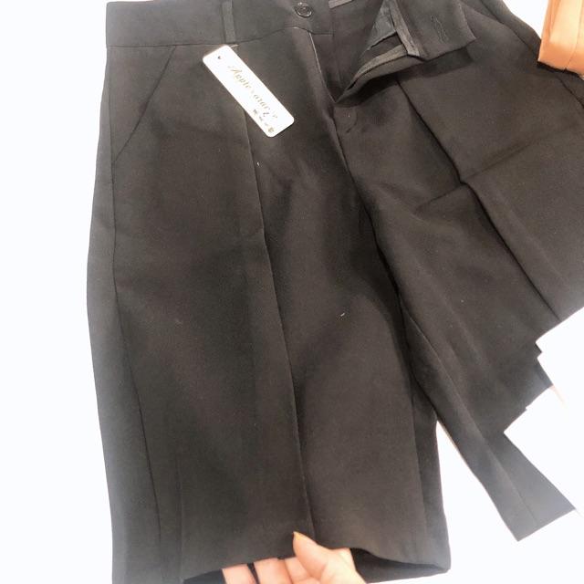 Quần lửng nữ ống rộng mặc nhà DOLOXI vải tuyết mưa cao cấp Q144 | BigBuy360 - bigbuy360.vn