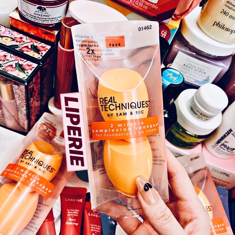 Mút tán nền makeup Real Techniques Complexion Sponge