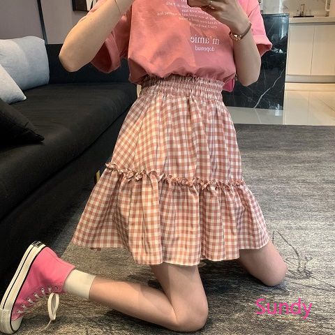 Chân Váy Chữ A Lưng Cao Xếp Ly Thời Trang Mùa Hè Cho Bé Gái