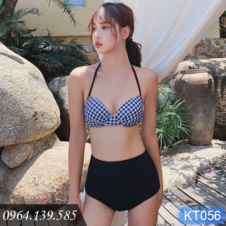 Bộ bơi 3 chi tiết nữ, set bikini cùng áo sơ mi mặc ngoài, phong cách mới cá tính | KT056