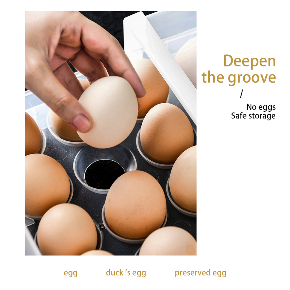 Hộp Nhựa 60 Ngăn Đựng Trứng Trong Tủ Lạnh Giá Đỡ