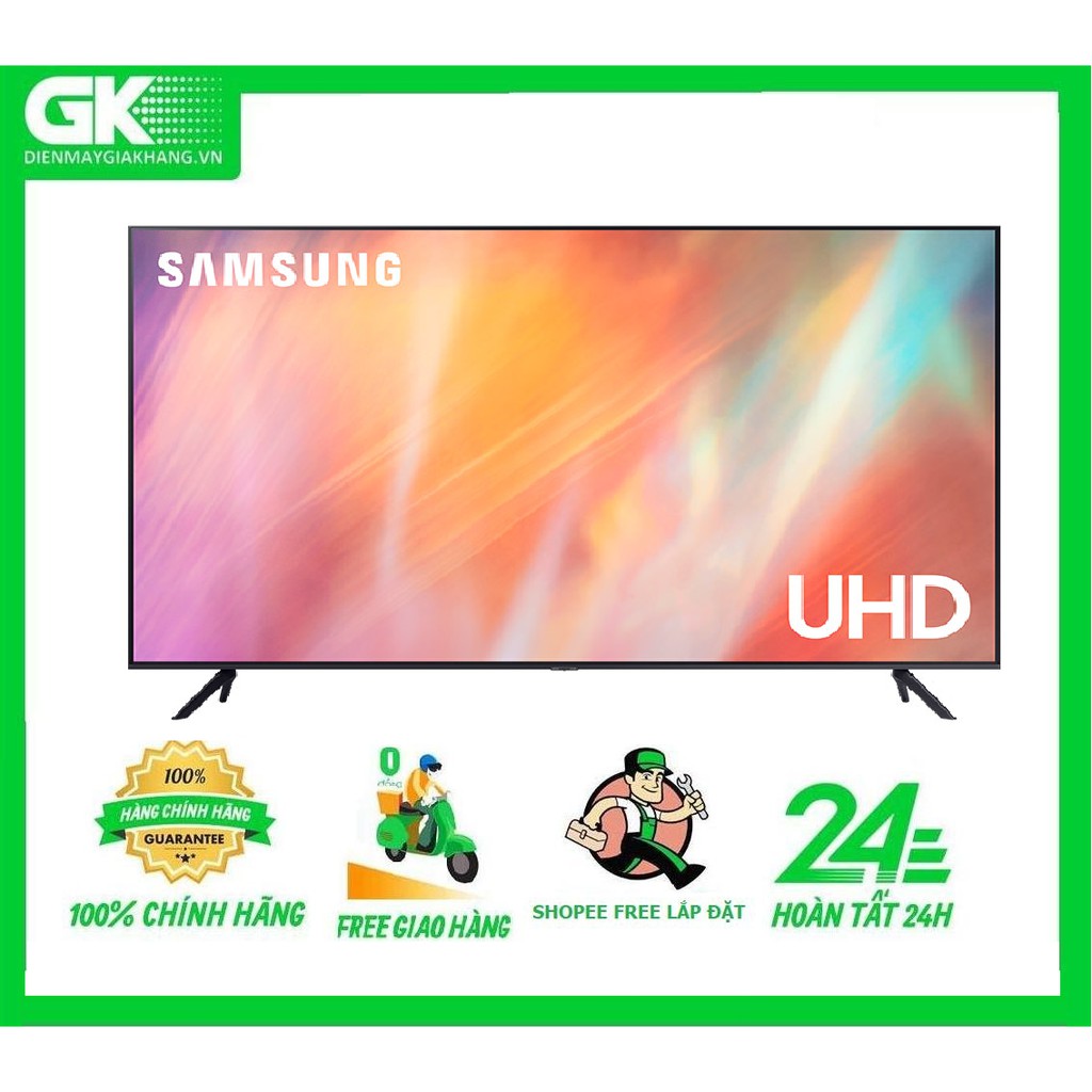 UA55AU7000- MIỄN PHÍ CÔNG LẮP ĐẶT-Smart Tivi Samsung 4K UHD 55 Inch UA55AU7000KXXV