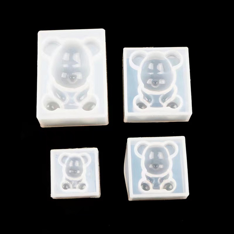 Khuôn Nhựa Epoxy Hình Gấu 3D Dùng Trang Trí Xe Hơi