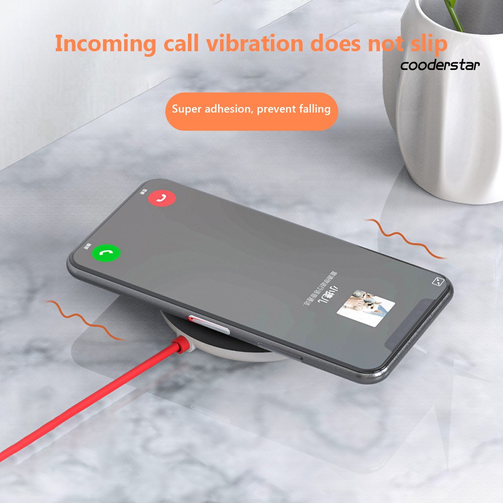 ★COOD★W1 Portable Wireless 5W Fast Charging Pad Suction Cups Phone Charger for iPhone