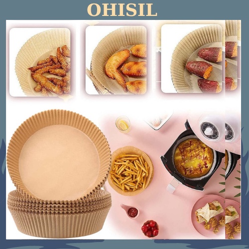 Giấy Thấm Dầu Nồi Chiên Không Dầu OHISIL Chống Dính Chống Thấm Nước Dễ Vệ Sinh [ Set 50 Cái ]