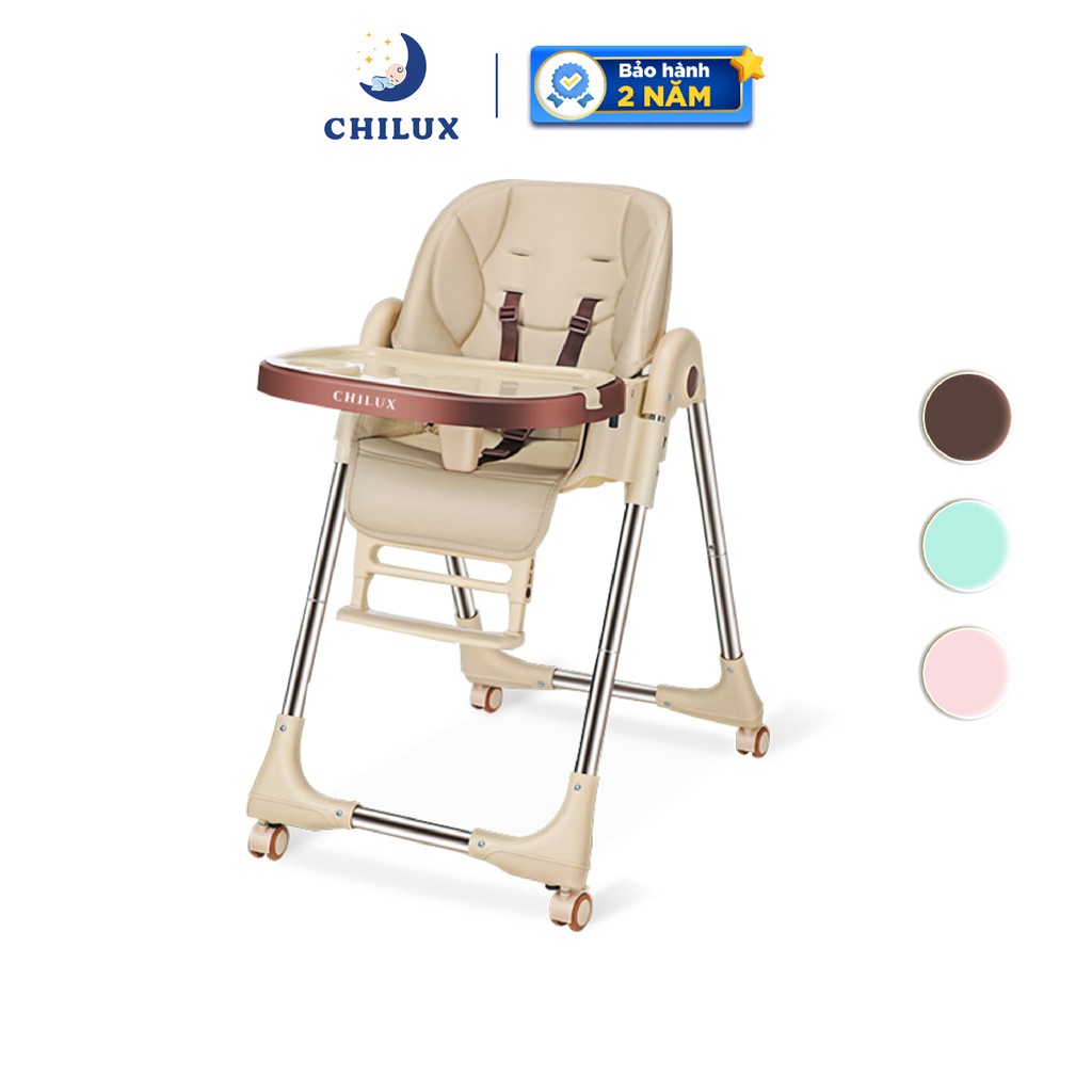 Ghế ăn dặm cho bé Chilux Grow S - Điều chỉnh độ cao linh hoạt, ngã lưng 5 cấp độ