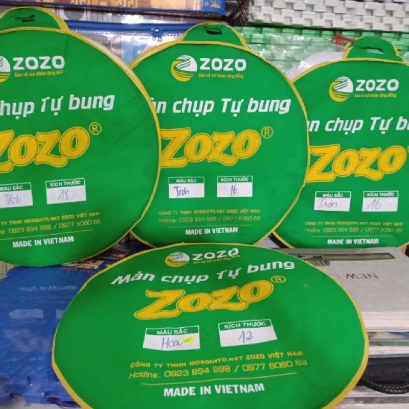 Màn Chụp Tự Bung ZoZo 1m2x2m, 1m6x2m. 1m8x2m. 2mx2m2