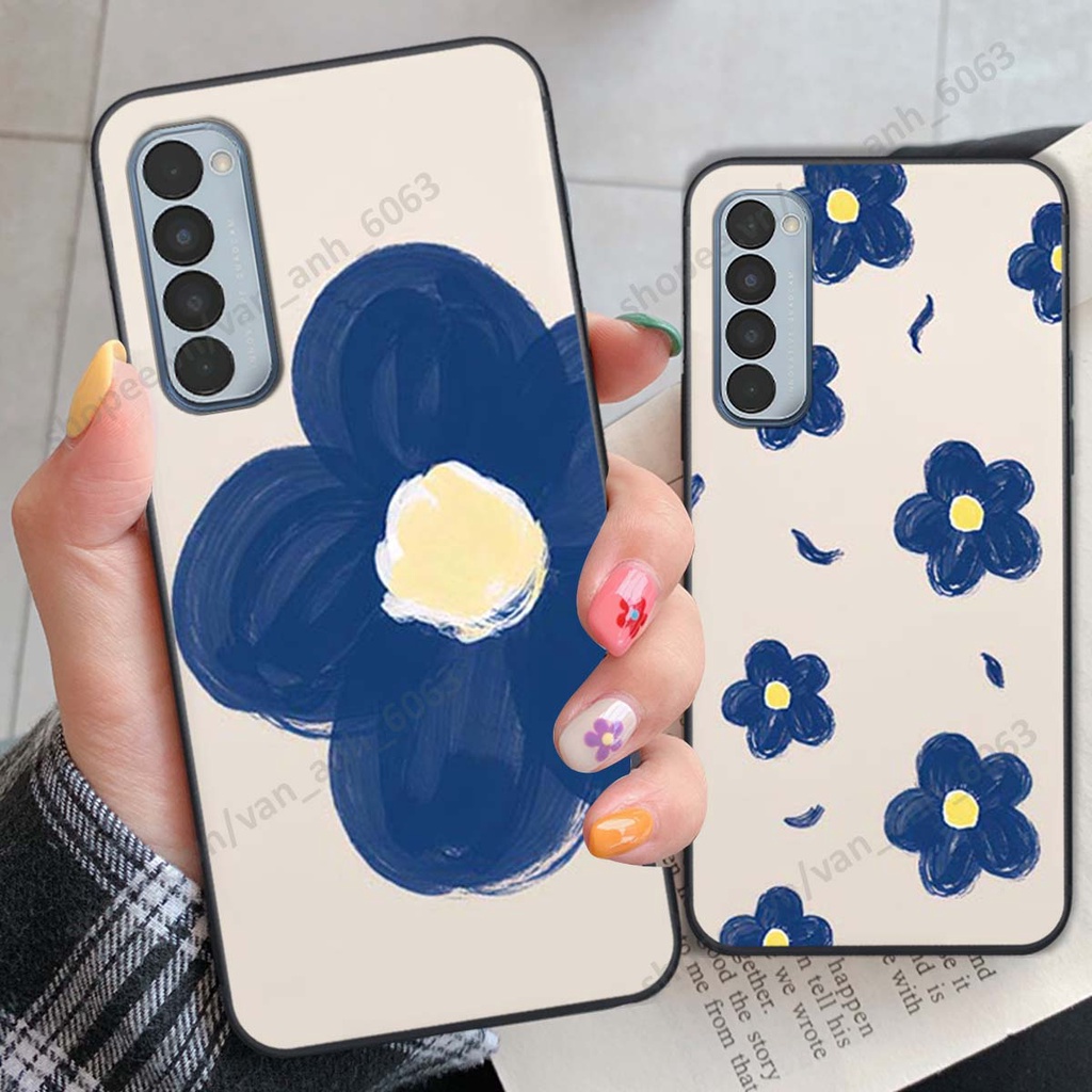 Ốp lưng Oppo Reno4 / Reno4 Pro / Reno 4 in hình hoa, gấu rich bear nghệ thuật, thời trang
