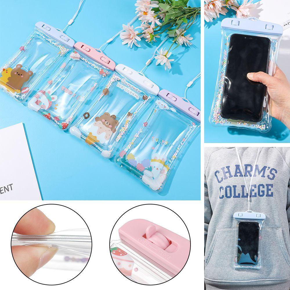 Túi Đựng Điện Thoại Trong Suốt Chống Thấm Nước Có Thể Chạm Màn Hình Cảm Ứng Dùng Khi Đi Bơi