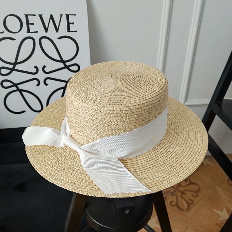 Mũ cói nơ tiểu thư phong cách Vintage