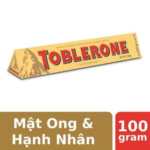 THANH SOCOLA SỮA MẬT ONG VÀ HẠNH NHÂN TOBLERONE 100G [winmart_01]