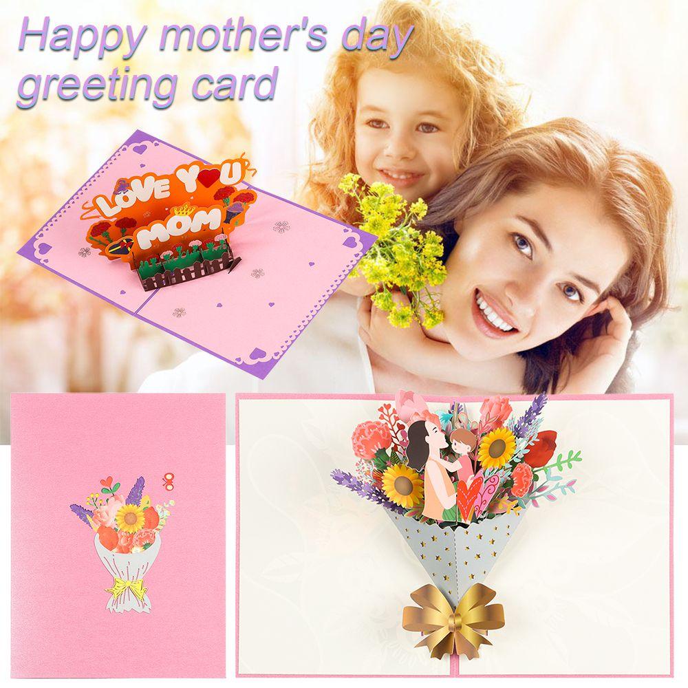 .Thiệp Chúc Mừng Sinh Nhật In Hoa Xinh Xắn Thẻ