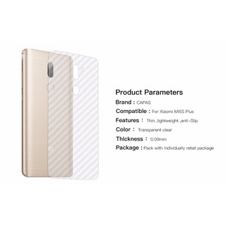 Miếng dán decal carbon mặt sau Xiaomi Mi 5S Plus  chống trầy mặt sau