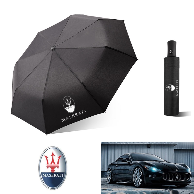 Dù Gấp Tự Động In LOGO Maserati 4S Chất Lượng Cao