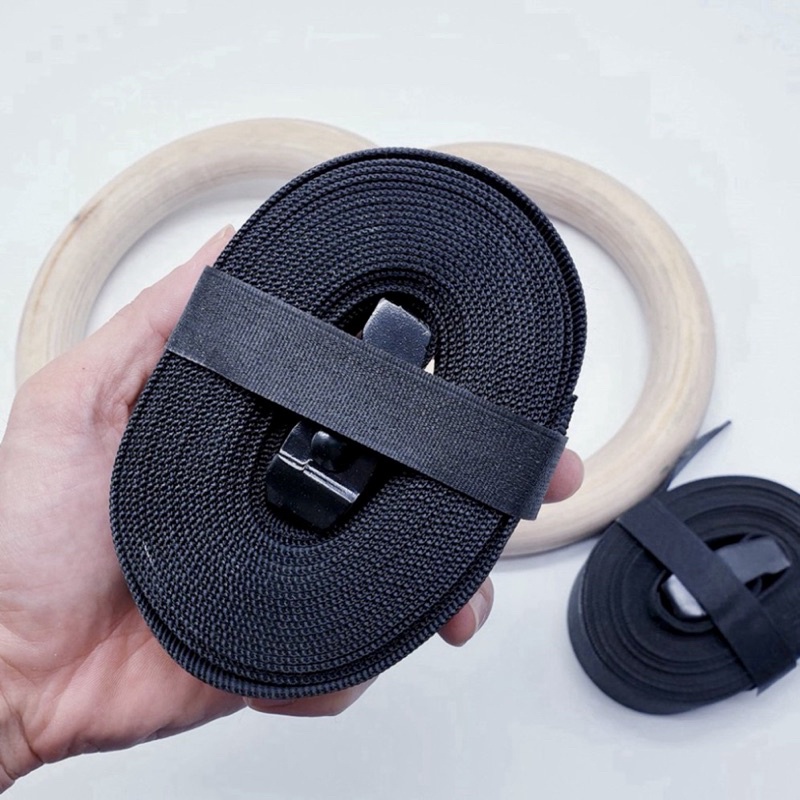 Vòng xà Gymnastic Rings 32mm, Calisthenics Rings- Vòng xà vòng treo Ring Dip gỗ Bạch Dương