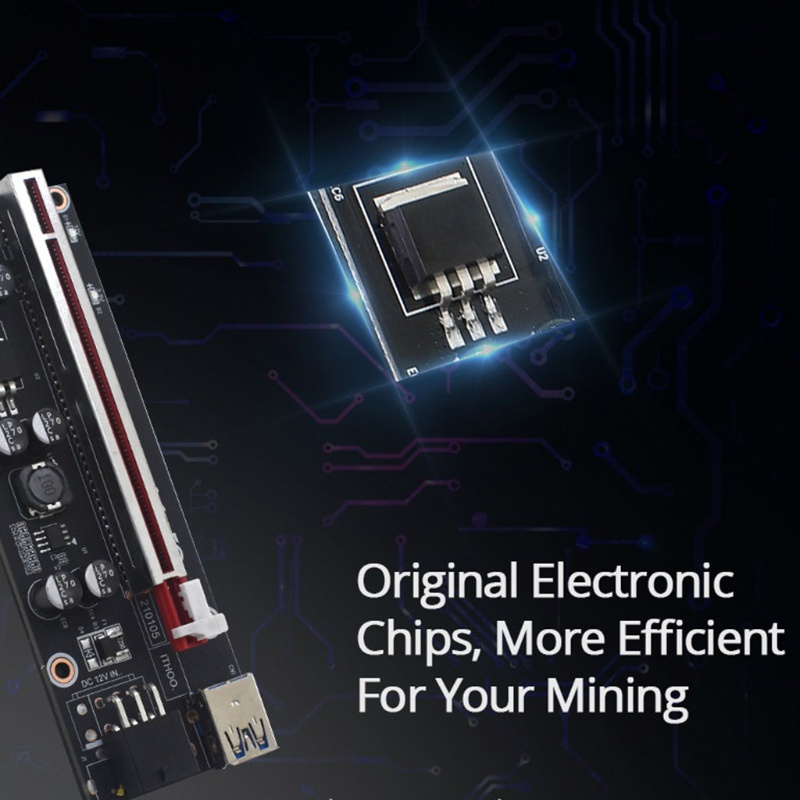 Card PCI-E VER009S PLUS 6 Pin USB3.0 GPU Mining Kết Nối Thẻ