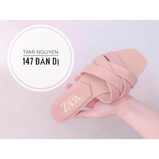 Dép lê zara quai xoắn