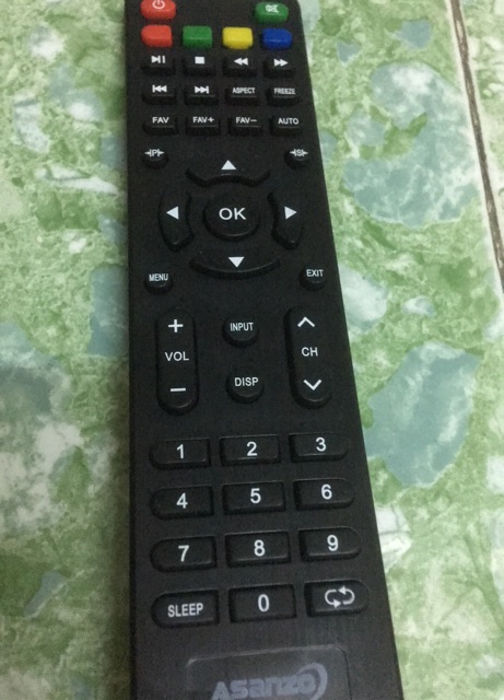 Remote tivi ASANZO nhỏ