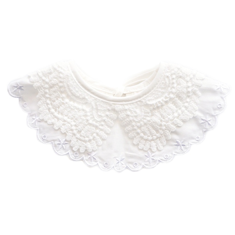 Khăn Choàng Cổ Thắt Nơ Thêu Họa Tiết Xinh Xắn Cho Bé Gái