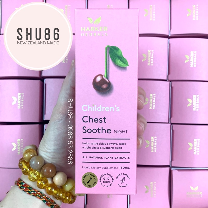 Harker Herbals Children’s Chest Soothes - Hỗ trợ xử lý ho đêm cho bé