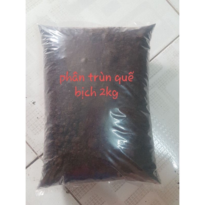 (1kg) Phân Trùn Quế 100% Nguyên Chất- Bón rau, hoa và cải tạo đất