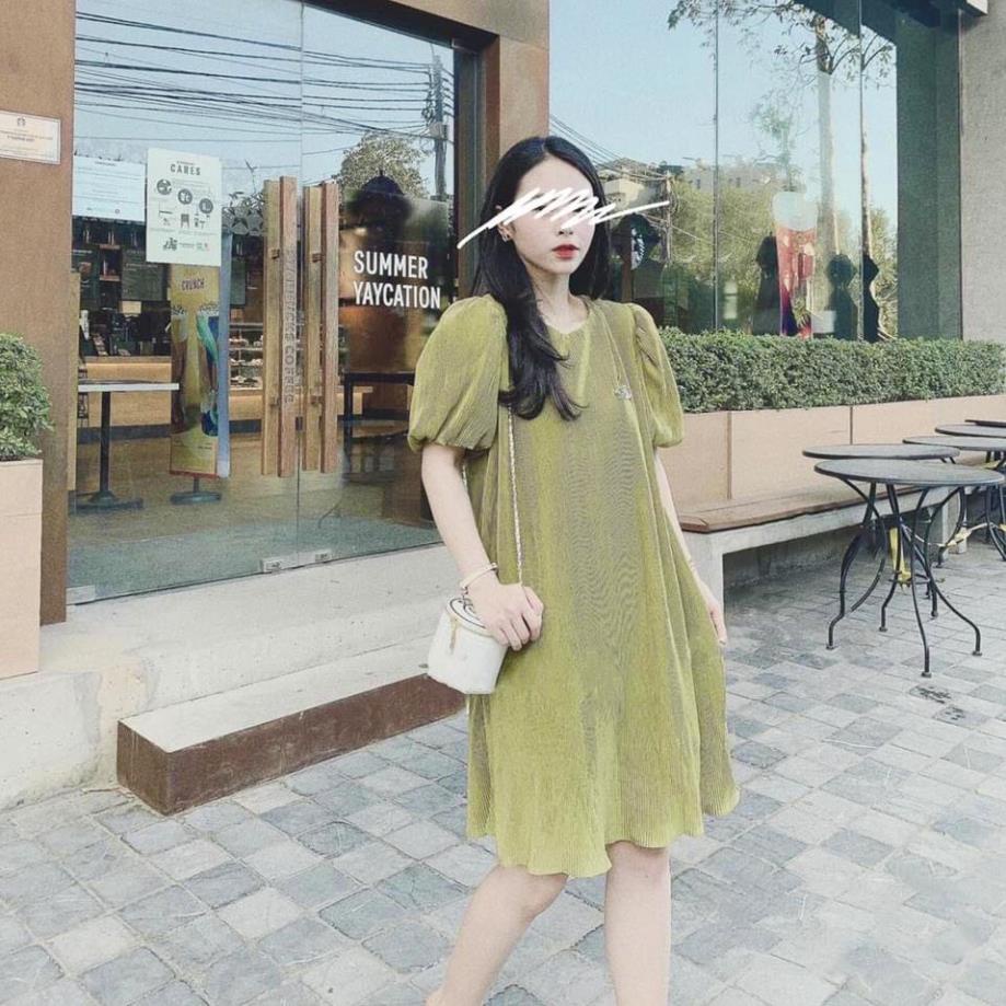 [ 𝐅𝐑𝐄𝐄 𝐒𝐇𝐈𝐏 ]  VÁY THUN TĂM DÁNG DÀI DẬP LI ĐÍNH LOGO SIÊU HÓT