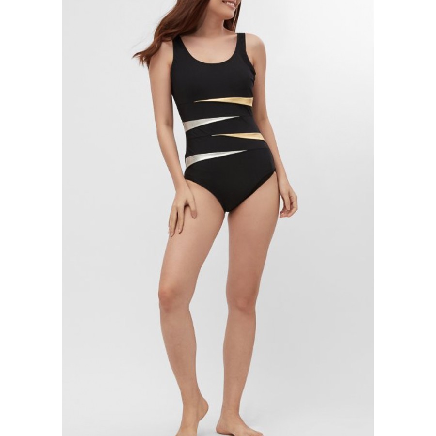 Áo tắm 1 mảnh monokini gen bụng họa tiết lấp lánh | BigBuy360 - bigbuy360.vn