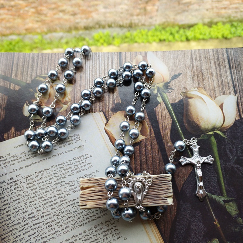 Va Vòng cổ Chuỗi Hạt Rosary Hình Thánh Giá Cổ Điển