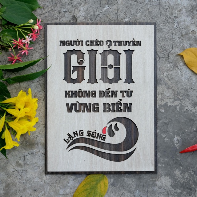 [MẪU MỚI] Tranh Slogan treo tường bằng Gỗ nội dung truyền cảm hứng LEVU017