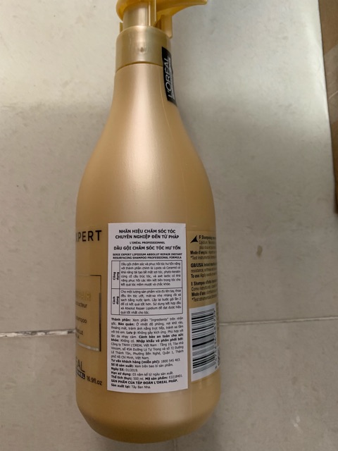 Dầu gội phục hồi tóc hư tổn loreal 500ml