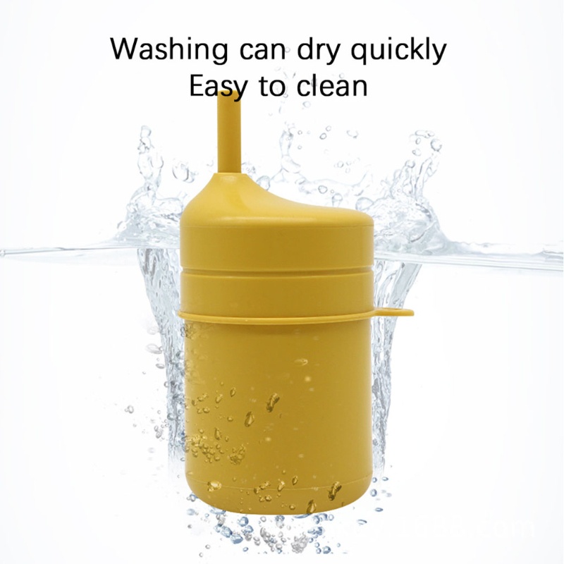 Bình Uống Nước Silicone Có Ống Hút Cho Bé
