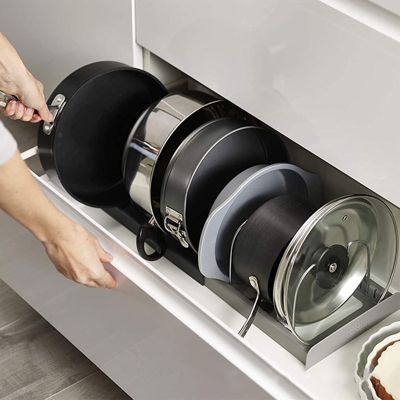 Giá Đỡ Nồi/Nắp Nồi/Chảo Hấp Đa Năng Linh Hoạt Có Thể Mở Rộng Sắp Xếp Gọn Gàng Cho Nhà Bếp