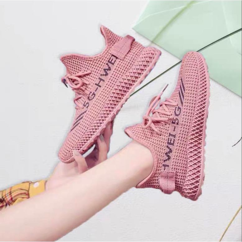 Giày thể thao nữ, sneaker nữ 3 màu Đen - Hồng - Ghi - TGS108