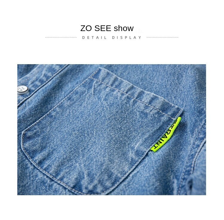 Áo Khoác Jean Phong Cách Hàn Quốc Năng Động Dành Cho Bé Trai