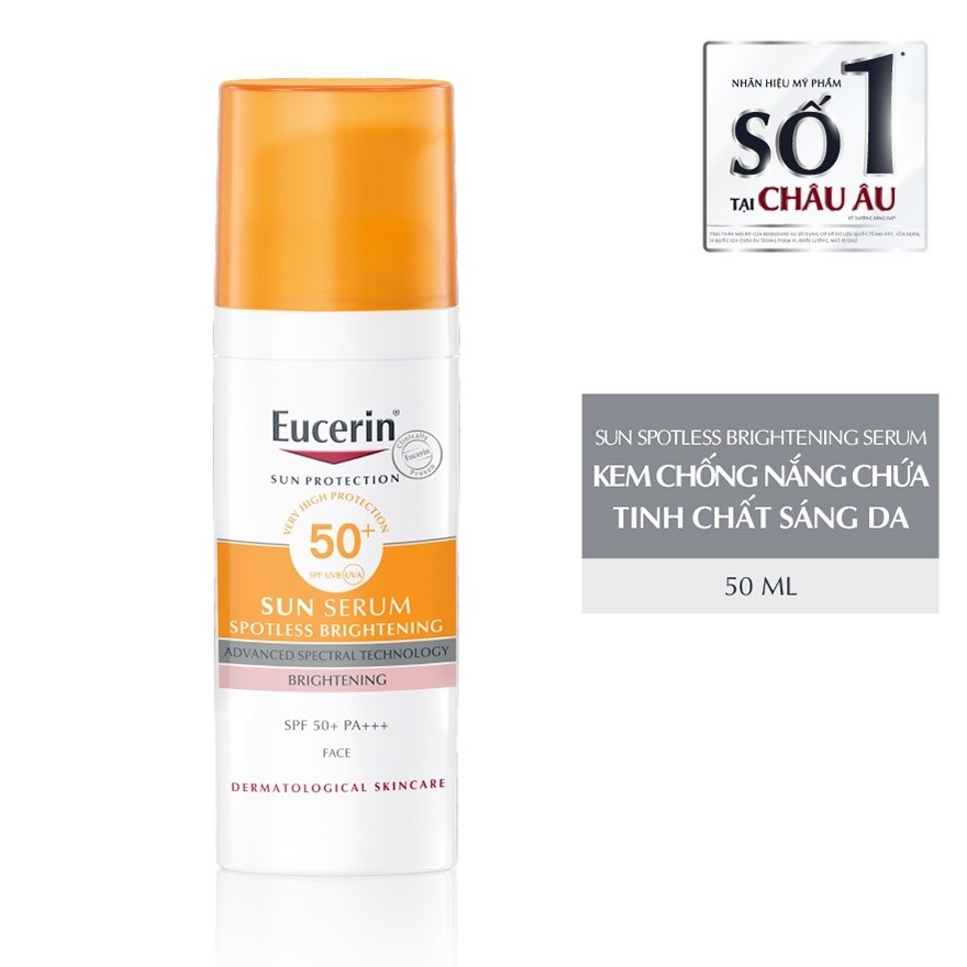 Tinh Chất Chống Nắng EUCERIN Dưỡng Sáng Da 50ml Cocolux