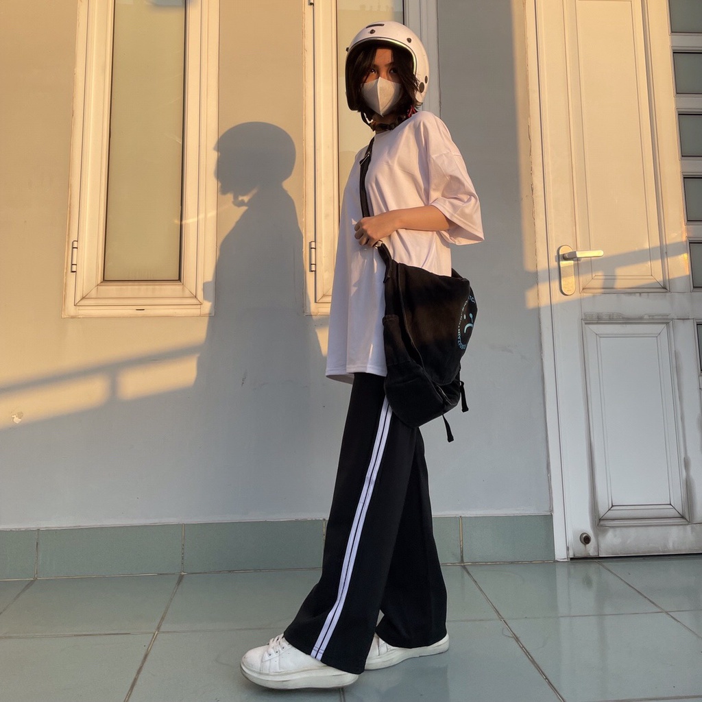 Quần DÀI ỐNG RỘNG SỌC Nam Nữ Ulzzang Unisex 1hitshop