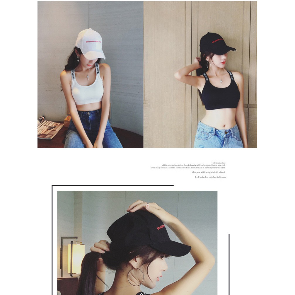 Áo bra thể thao dây chữ chất coton mềm đẹp 032