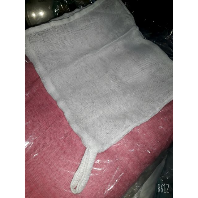 Túi vải mùng dùng để lọc, vắt đồ 25x30cm ( 2 lớp vải)