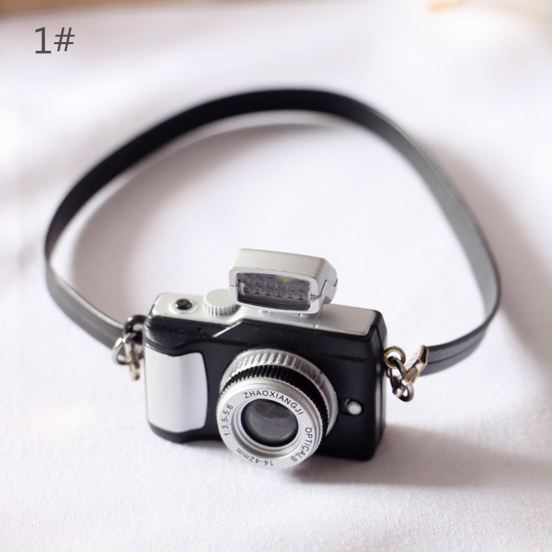 1 Đồ trang trí Máy Ảnh Mini 18cm Trang Trí Nhà Búp Bê