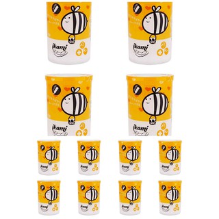 [SỈ]. Set 12 hộp tăm bông Ikami vàng Nhật Bản